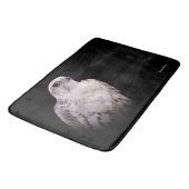 Tapis De Bain Portrait signé d'un faucon de Saker curieux (Angle)