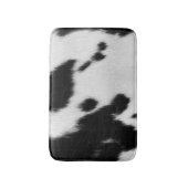 Tapis De Bain Ports de fourrure de vache noir blanc occidental (Devant (Vertical))