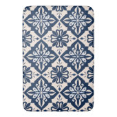 Tapis De Bain Portugais Azulejo Bleu et Blanc (devant Vertical)