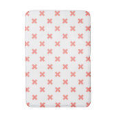 Tapis De Bain Poser les points de croix sur blanc (Devant (Vertical))