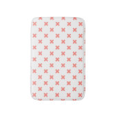 Tapis De Bain Poser les points de croix sur blanc (Devant (Vertical))