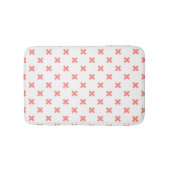 Tapis De Bain Poser les points de croix sur blanc (Devant)