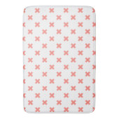 Tapis De Bain Poser les points de croix sur blanc (devant Vertical)
