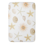 Tapis De Bain Poser Plage Coquillages & Fleurs Glam moderne (devant Vertical)
