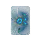 Tapis De Bain Position, Abstrait bleu turquoise fractal (Devant (Vertical))
