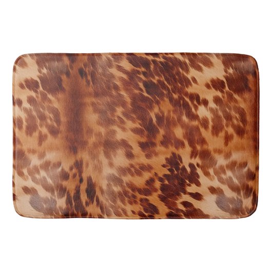 Tapis De Bain Poster de animal Brown de vache (Devant)