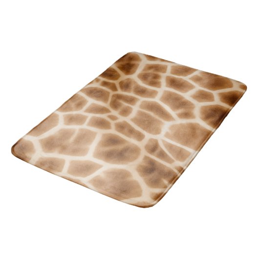 Tapis De Bain Poster de animal crème Brown Giraffe (Angle)