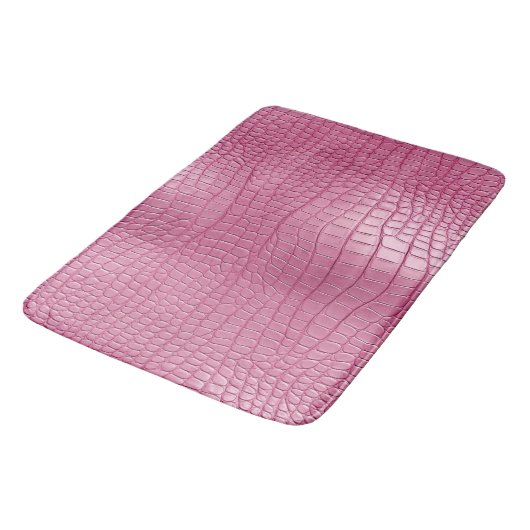 Tapis De Bain Poster de animal d'alligator rose Faux (Angle)