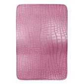 Tapis De Bain Poster de animal d'alligator rose Faux (devant Vertical)