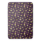 Tapis de bain poster de animal violet léopard/guép (devant Vertical)