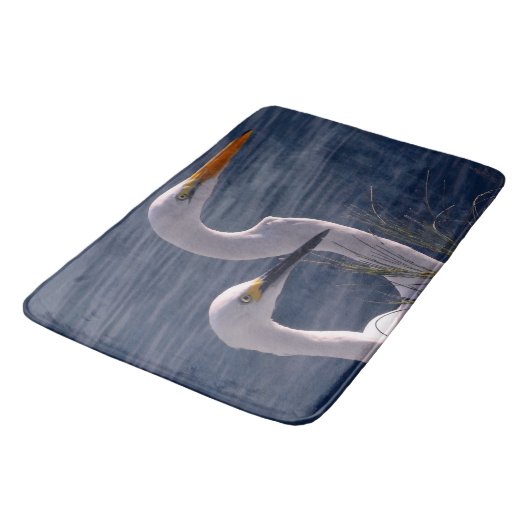 Tapis De Bain Poster des aigrettes (Angle)