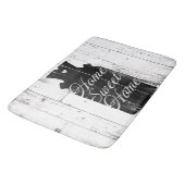 Tapis De Bain Pot à lait en bois blanc rustique de ferme Maison (Angle)