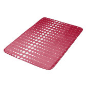 Tapis De Bain Pot de polka rouge, point de polka, rétro, point d (Angle)