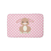 Tapis De Bain Pot rose et chauve-souris lapin (Devant)
