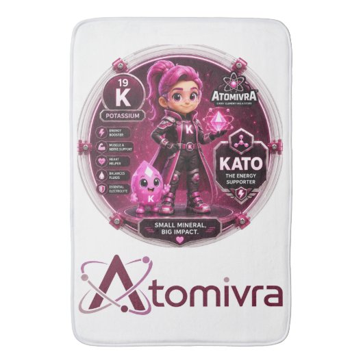 Tapis De Bain Potassium ATOMIVRA (devant Vertical)