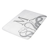 Tapis De Bain Potopus nautique monogramme personnalisé kraken (Angle)