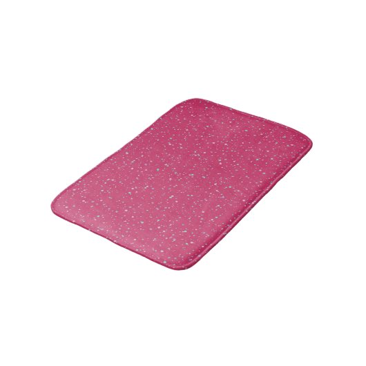Tapis De Bain Pots de peinture Pastel Raspberry Pink (Angle)