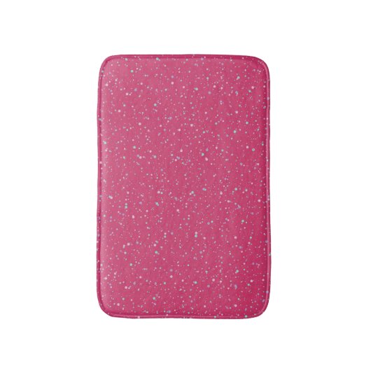 Tapis De Bain Pots de peinture Pastel Raspberry Pink (Devant (Vertical))