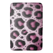 Tapis De Bain Pots Posters de animaux de fourrure de léopard ros (devant Vertical)