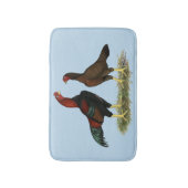 Tapis De Bain Poules Aseel Black Red (Devant (Vertical))