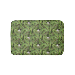 Tapis De Bain Poules et poulets Succulents Motif de la nature