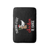 Tapis De Bain Poulet Il Deux Fois Drôle Design de Noël Poulet (Devant (Vertical))