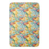 Tapis De Bain Poulets à l'aquarelle mignonne (devant Vertical)