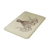 Tapis De Bain Poulpe Brown de cru (Angle)