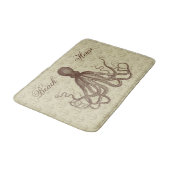 Tapis De Bain Poulpe Brown de cru avec la Chambre de plage (Angle)