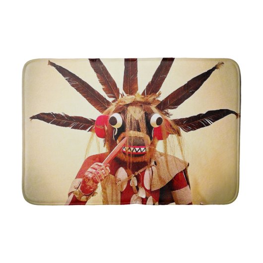 Tapis De Bain Poupée Kachina Native American Photo Bold Simple (Devant)
