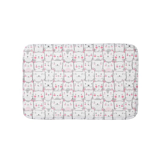 Tapis de bain pour chat chatons chats drôles (Devant)