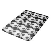 Tapis de bain pour garçon athlétique Ballons de fo (Angle)