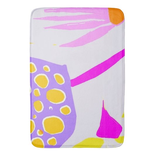 Tapis de bain pour illustration botanique (devant Vertical)