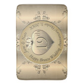 Tapis de bain pour le 19e anniversaire de mariage (devant Vertical)