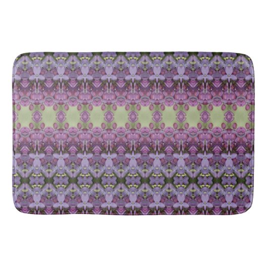 Tapis De Bain Pourpre Accentué Avec Vert Moss (Devant)