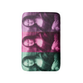 Tapis De Bain Pourpre rose vert de Mona Lisa (Devant (Vertical))