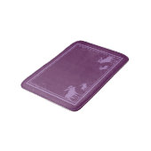 Tapis de bain pourpre rustique de mousse de (Angle)