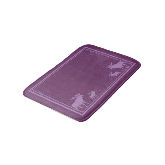 Tapis de bain pourpre rustique de mousse de (Angle)