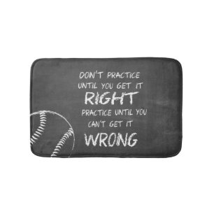 Tapis De Bain Pratique Motivation Baseball