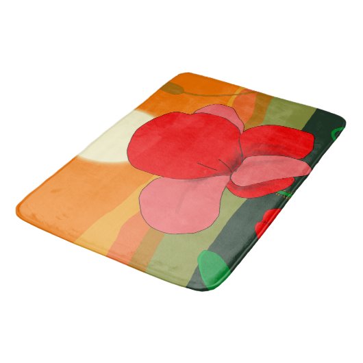 Tapis De Bain pré au coucher du soleil (Angle)