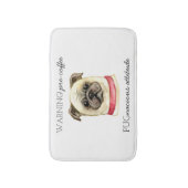 Tapis De Bain Pré café Pugnacious Attitude avec Carlin (Devant (Vertical))