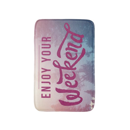 Tapis De Bain Préparez pour le week-end (Devant (Vertical))