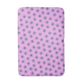 Tapis De Bain Préppy bleu violet Floral simple Motif de fleurs (Devant (Vertical))