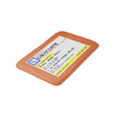 Tapis De Bain Prescription Chocolate Personalized (Angle)