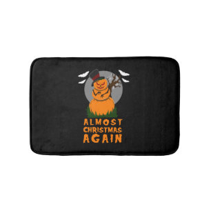 Tapis De Bain Presque Noël encore drôle Hommes Halloween Snowman
