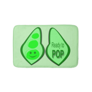 Tapis De Bain Prêt à cueillir des pois verts