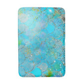 Tapis De Bain Pretty Iridescente Pearl Shimmer Mermaid Scales (Devant (Vertical))