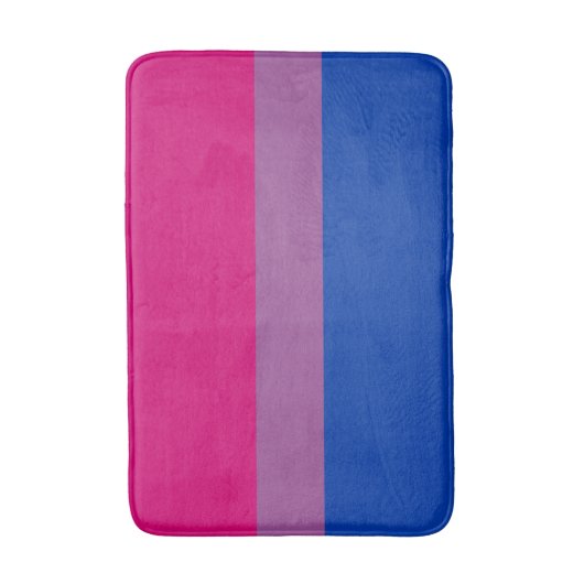 Tapis De Bain Pride bisexuelle (Bi Drapeau) (Devant (Vertical))
