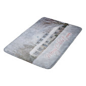 Tapis De Bain Primitive Winter Snow Country Rustic Open House (Angle)