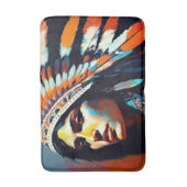 Tapis De Bain Princesse amérindienne guerrière (Devant (Vertical))